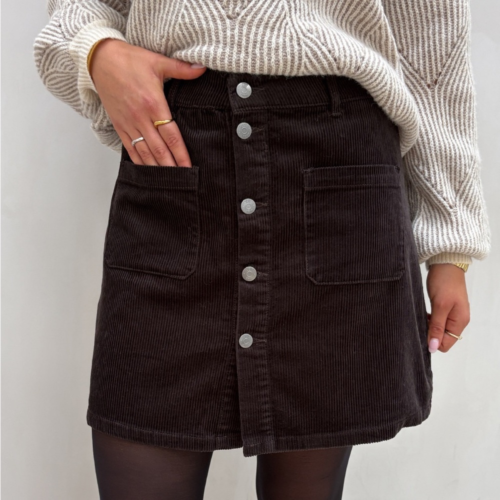 Vintage Brown Corduroy Skirt 🤎